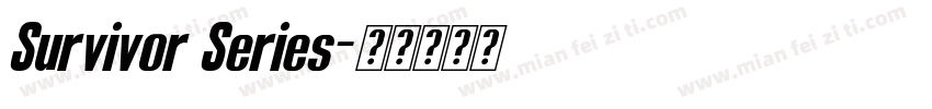 Survivor Series字体转换